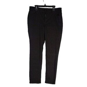 Chicos Platinum Black  0.5  Mid-Rise Skinny Fit Stretch Denim Womens Pants‎